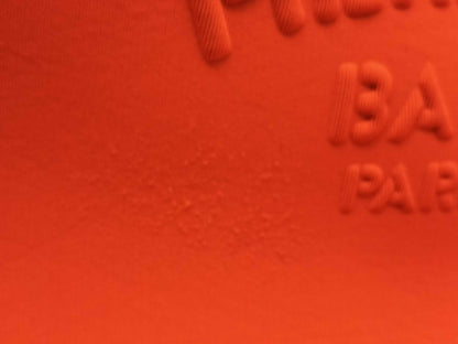 HERMES Truss Flat Neoban Polyamide Pouch Orange Clutch Bag