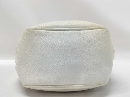LOUIS VUITTON Chain Shoulder Bag/White Caviar Shoulder Bag