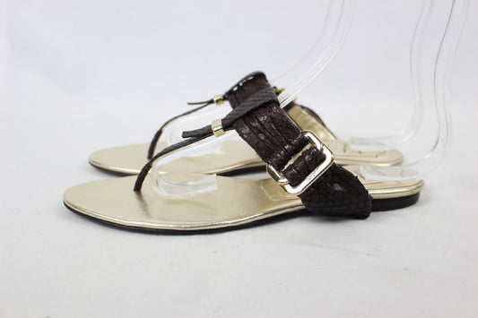 Roger Vivier Python Sandals Size 36