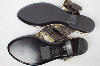 Roger Vivier Python Sandals Size 36
