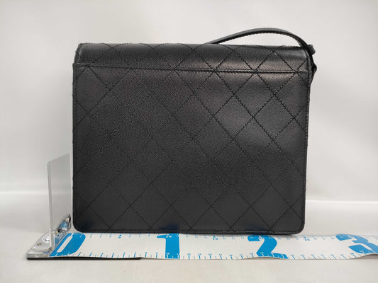 CHANEL Caviar Wild Stitch One-Shoulder Bag, Black 5445541