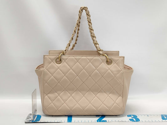 CHANEL Calfskin Chain Handbag, Pink, 6582485