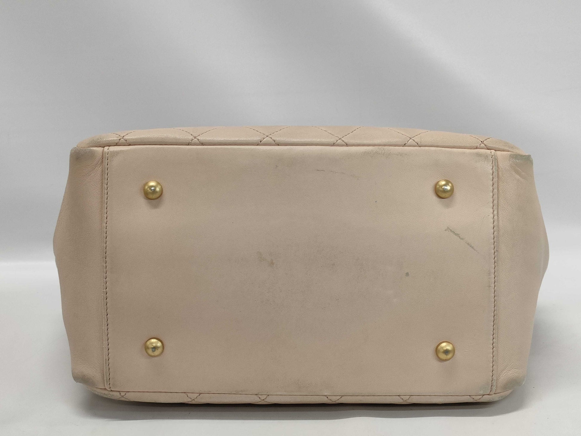 CHANEL Calfskin Chain Handbag, Pink, 6582485