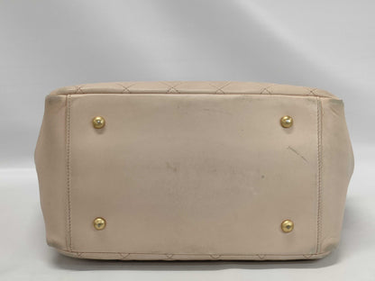 CHANEL Calfskin Chain Handbag, Pink, 6582485