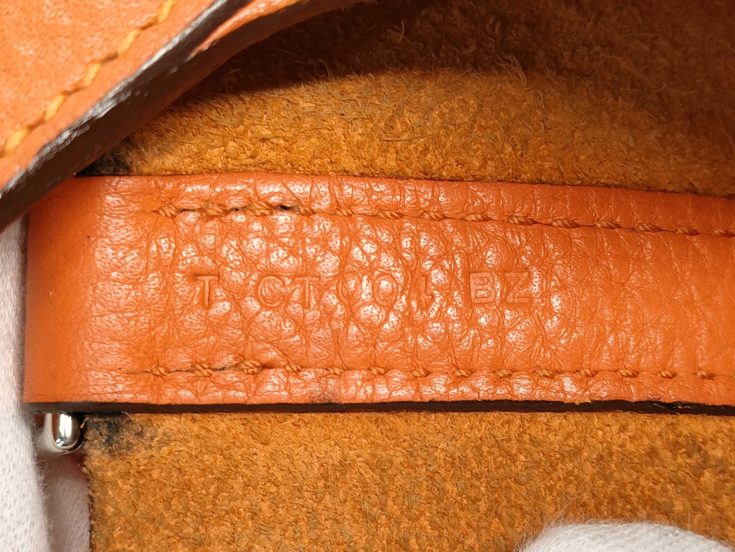 HERMES Picotin Lock PM Taurillon Orange Poppy T-stamped Handbag