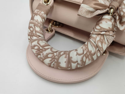 Dior My Lady Dior Small Rose Powder Lambskin Handbag M0538ONGE413