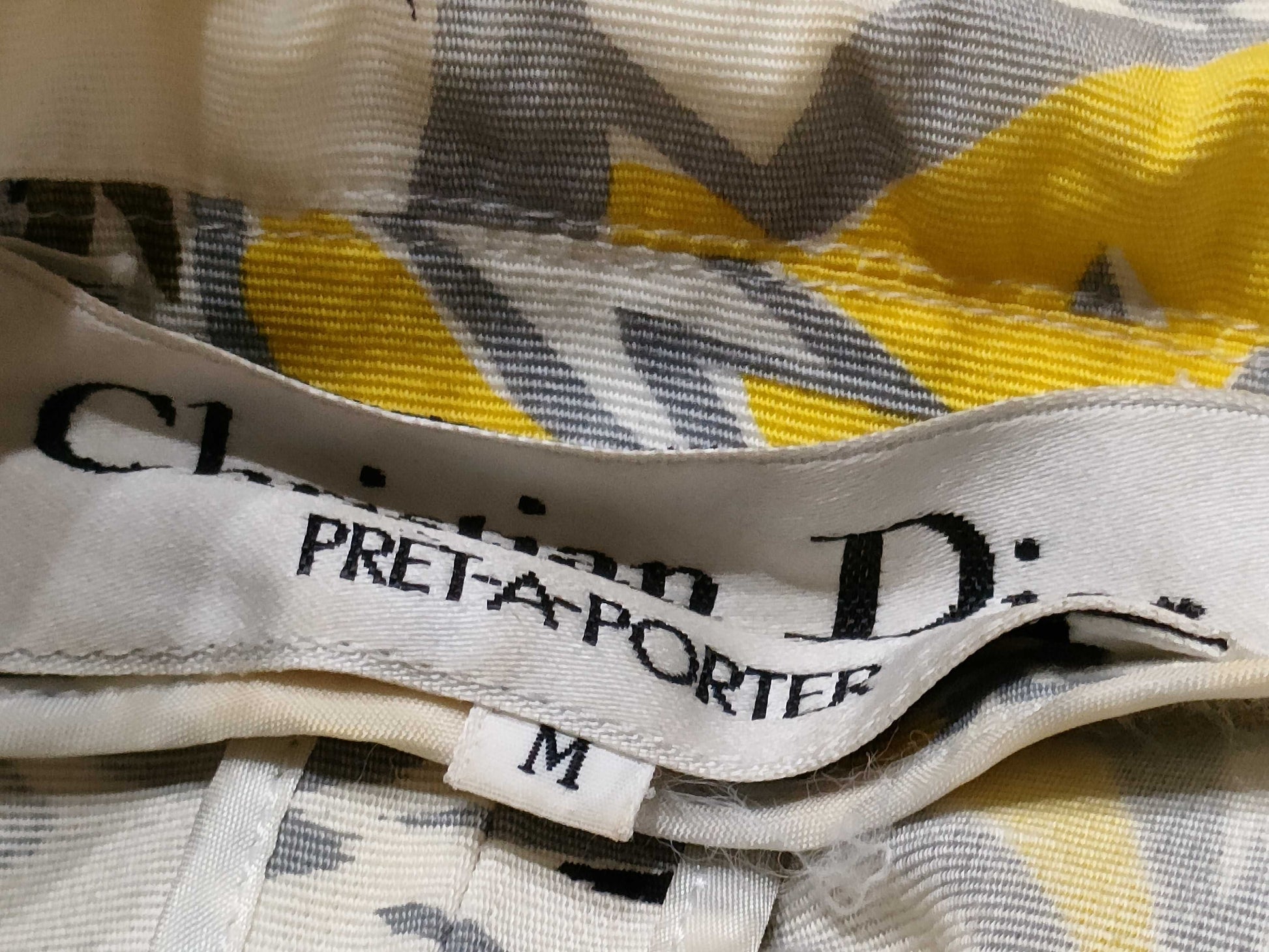 Dior Christian Dior M Yellow All-Over Print Jacket Dior Jacket