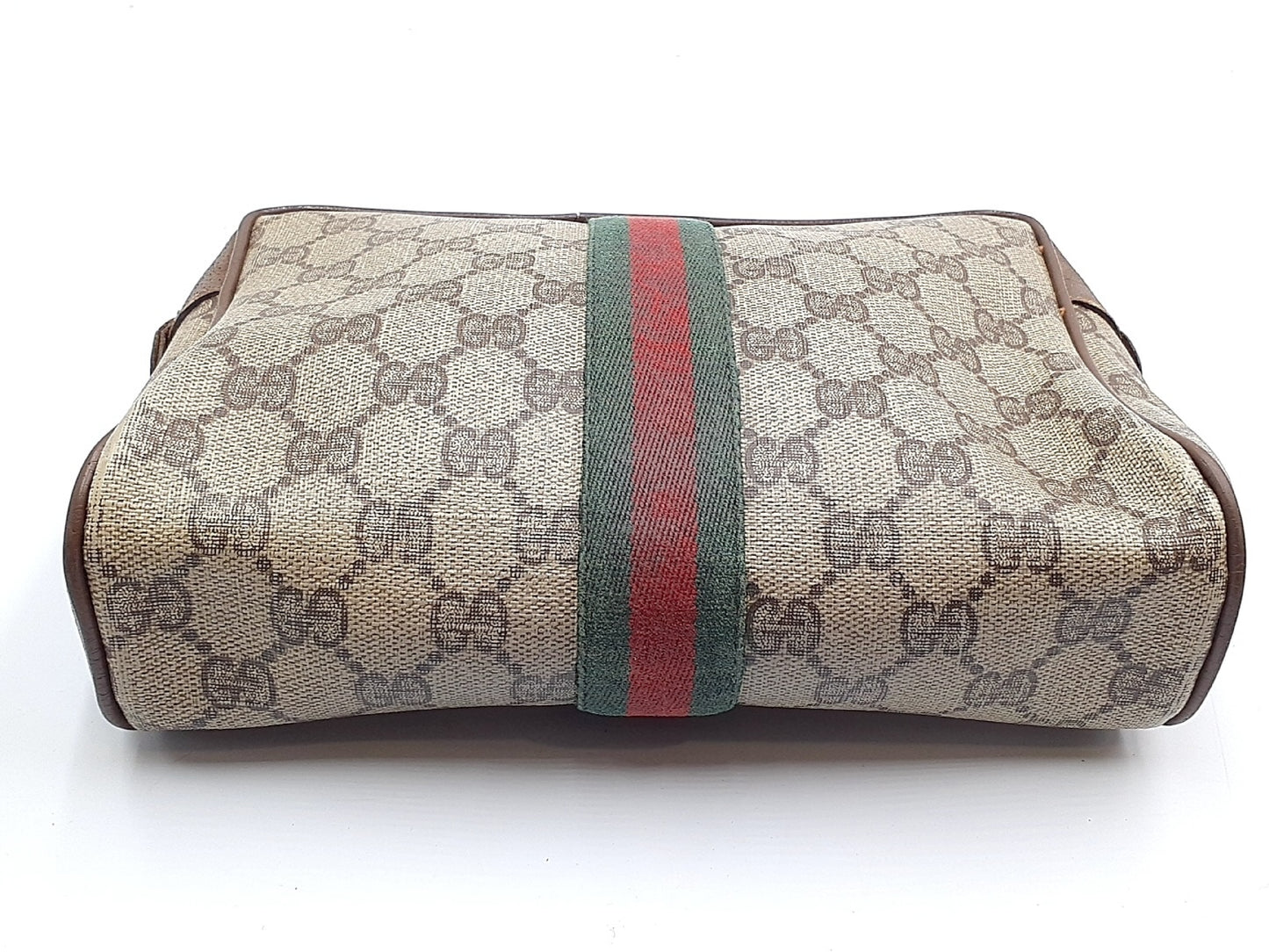 GUCCI 4-piece set: GG Supreme Sherry Line leather tote bag, clutch bag, and tote bag