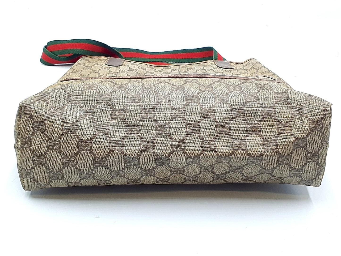 GUCCI 4-piece set: GG Supreme Sherry Line leather tote bag, clutch bag, and tote bag