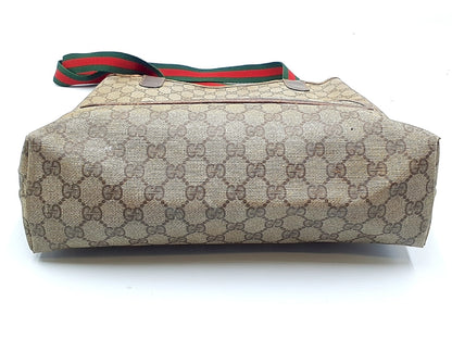 GUCCI 4-piece set: GG Supreme Sherry Line leather tote bag, clutch bag, and tote bag