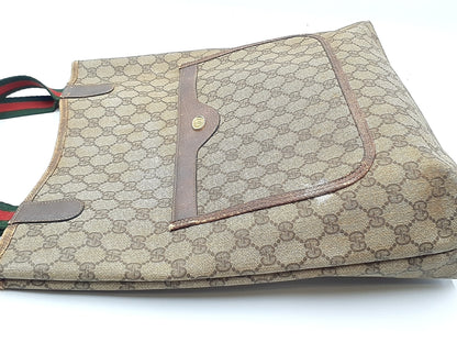 GUCCI 4-piece set: GG Supreme Sherry Line leather tote bag, clutch bag, and tote bag