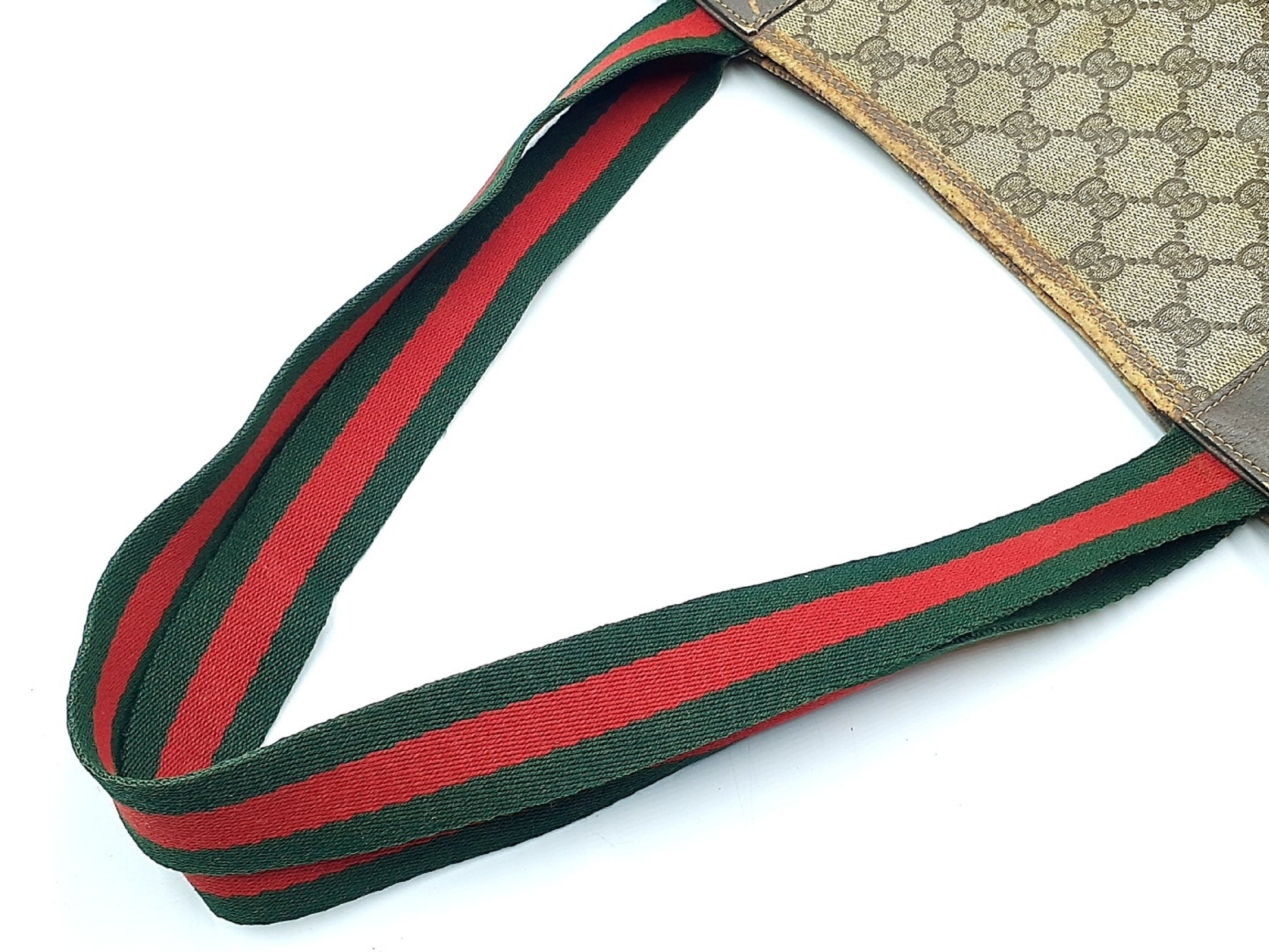 GUCCI 4-piece set: GG Supreme Sherry Line leather tote bag, clutch bag, and tote bag