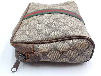 GUCCI 4-piece set: GG Supreme Sherry Line leather tote bag, clutch bag, and tote bag