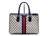 GUCCI GG Supreme Sherry Line Leather Handbag