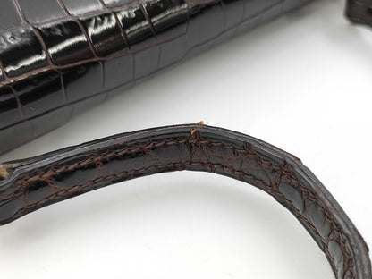HERMES Mini Kelly Polosus Brown GP Shoulder Bag
