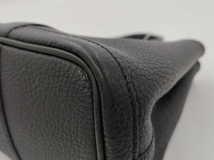 HERMES Garden Party TPM Negonda Black SS Tote Bag with R Stamp