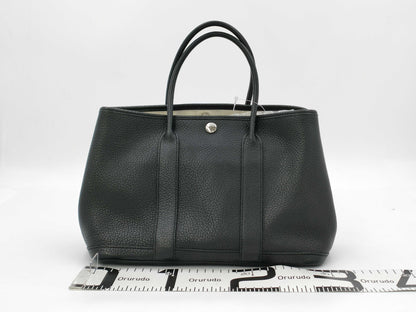 HERMES Garden Party TPM Negonda Black SS Tote Bag with R Stamp
