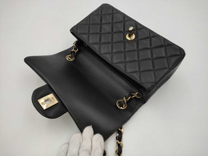 CHANEL Mini Lamb Black GP Shoulder Bag