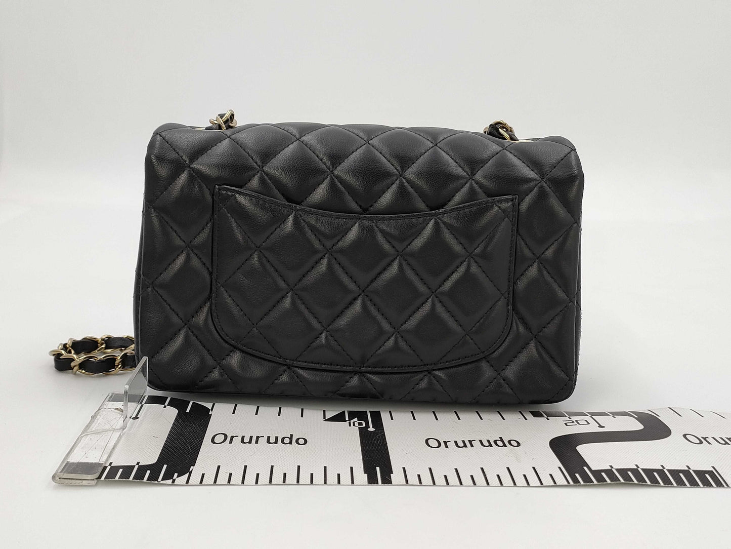 CHANEL Mini Lamb Black GP Shoulder Bag