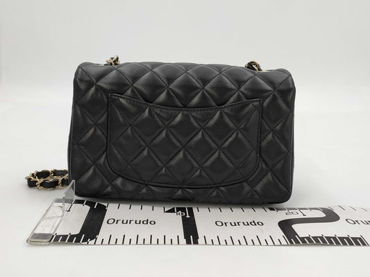 CHANEL Mini Lamb Black GP Shoulder Bag