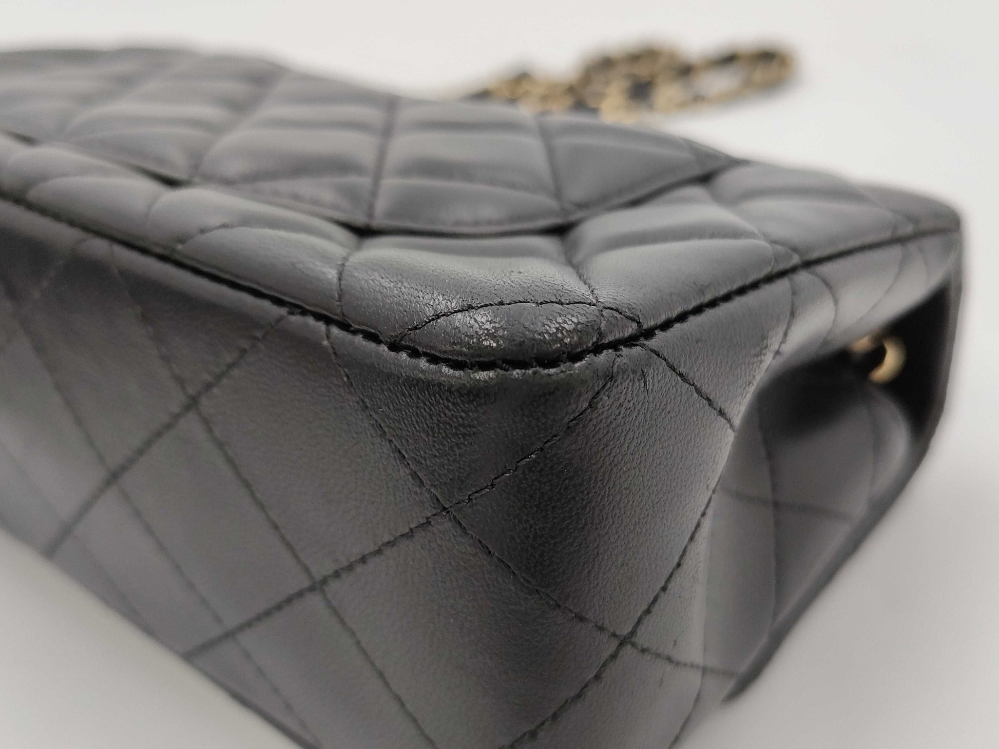 CHANEL Mini Lamb Black GP Shoulder Bag