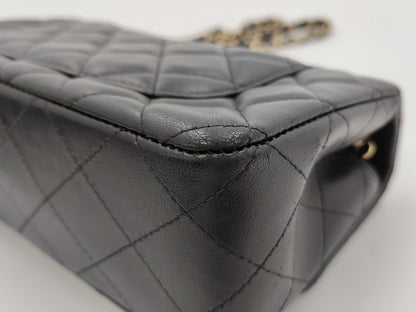 CHANEL Mini Lamb Black GP Shoulder Bag