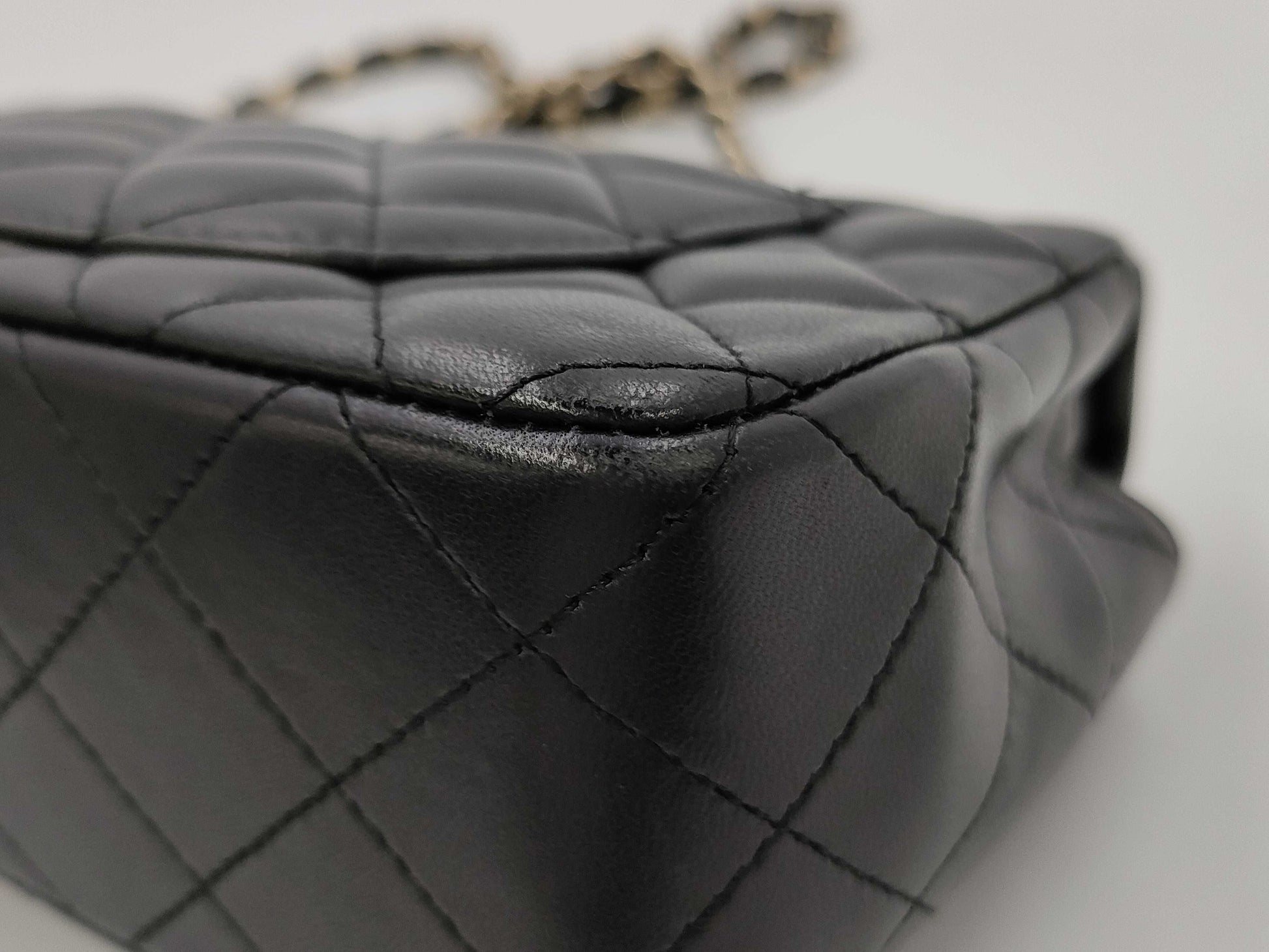 CHANEL Mini Ram Black GP Shoulder Bag