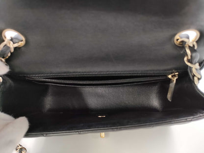 CHANEL Mini Ram Black GP Shoulder Bag