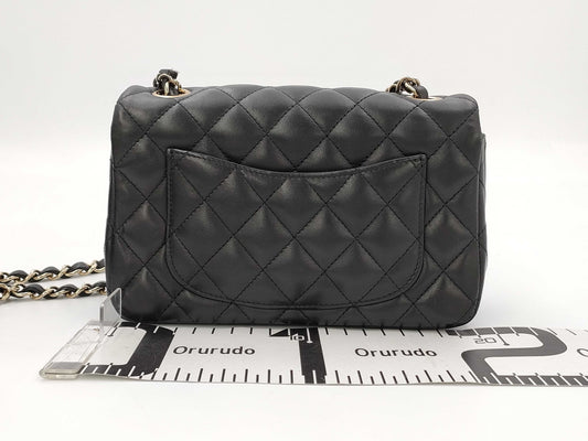 CHANEL Mini Ram Black GP Shoulder Bag