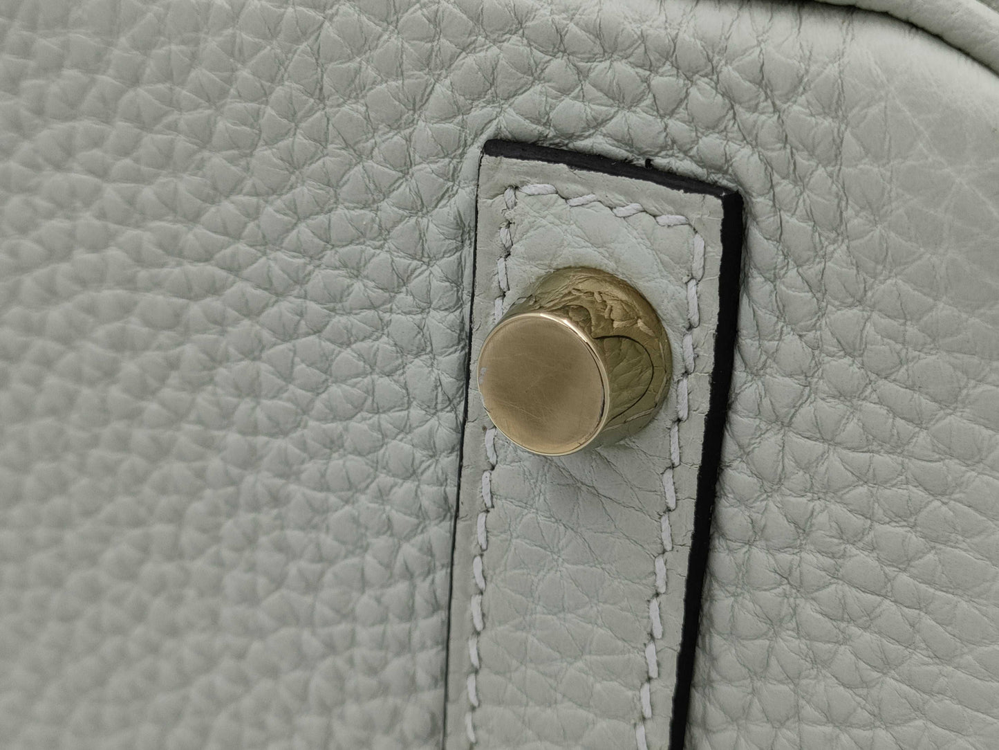 HERMES Birkin 30 Togo Greeneve GD hardware B stamped handbag
