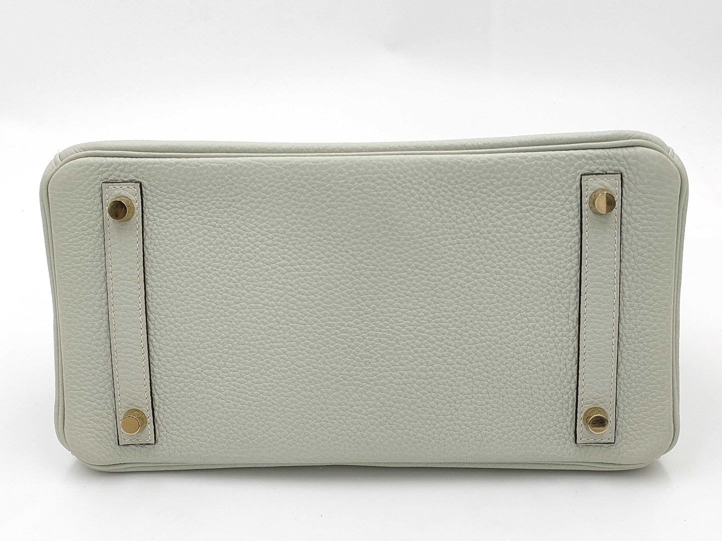HERMES Birkin 30 Togo Greeneve GD hardware B stamped handbag