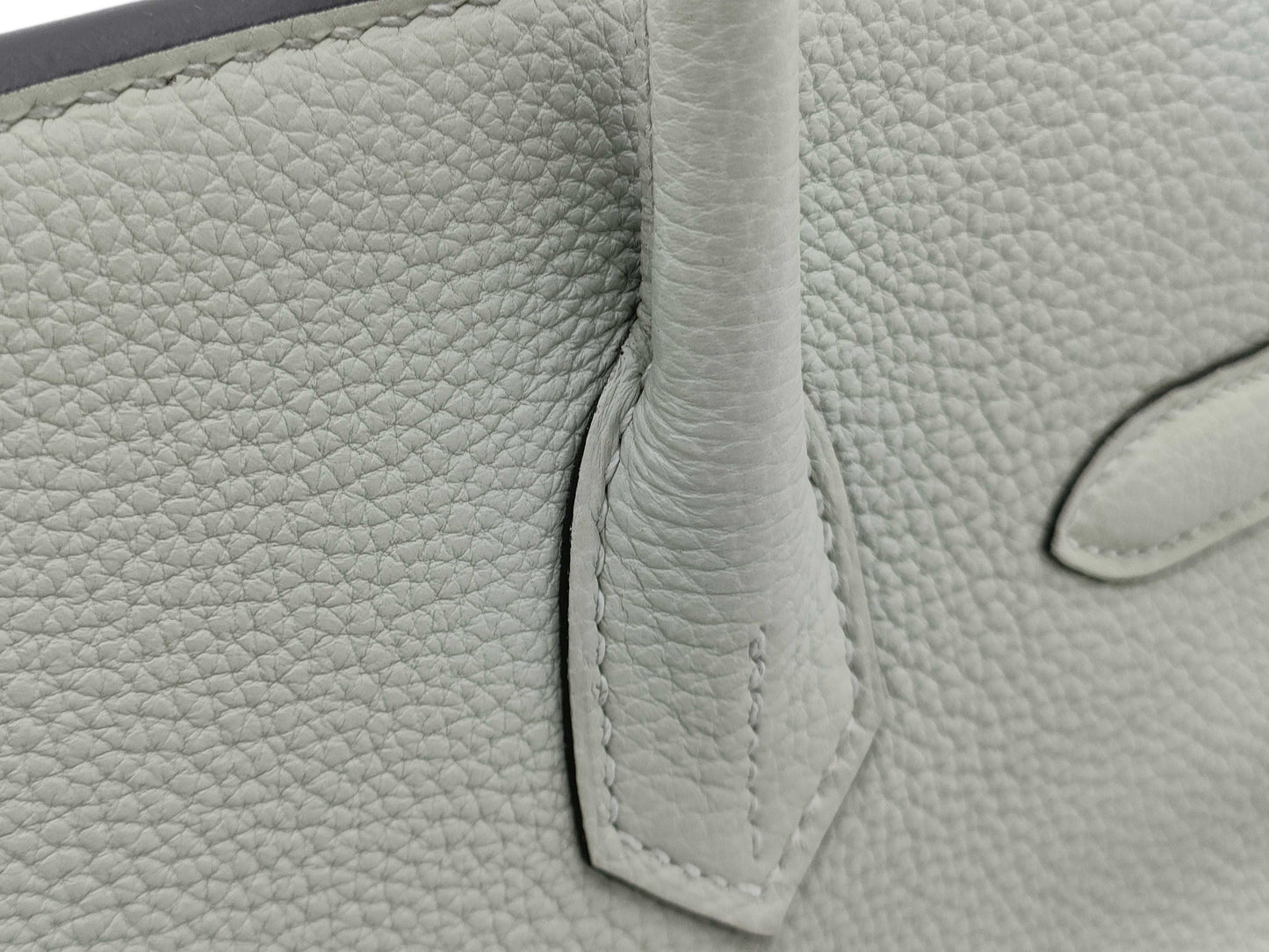 HERMES Birkin 30 Togo Greeneve GD hardware B stamped handbag