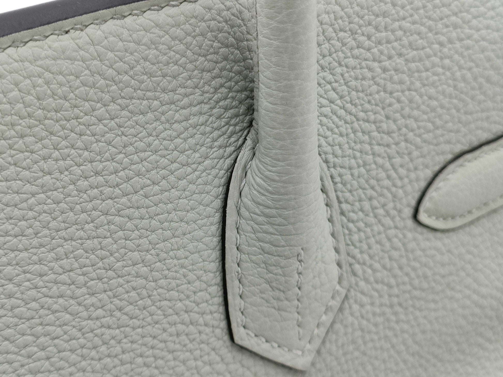 HERMES Birkin 30 Togo Greeneve GD hardware B stamped handbag