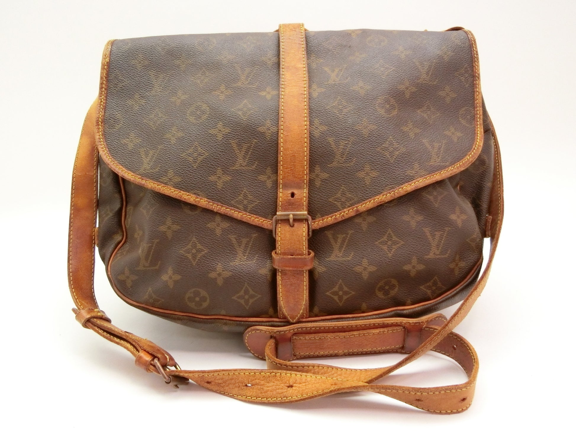 LOUIS VUITTON Monogram Saumur 35 Shoulder Bag