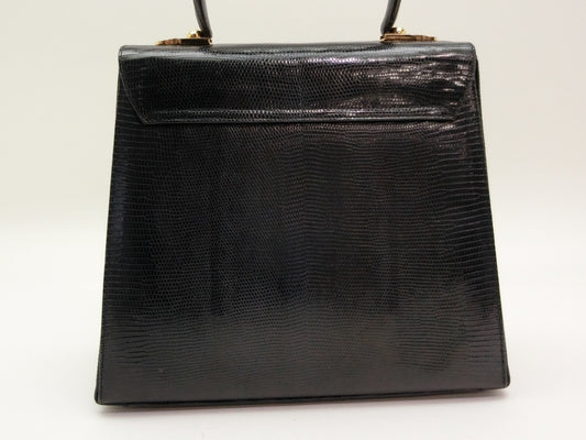 Salvatore Ferragamo Gancini Lizard 2-Way Handbag