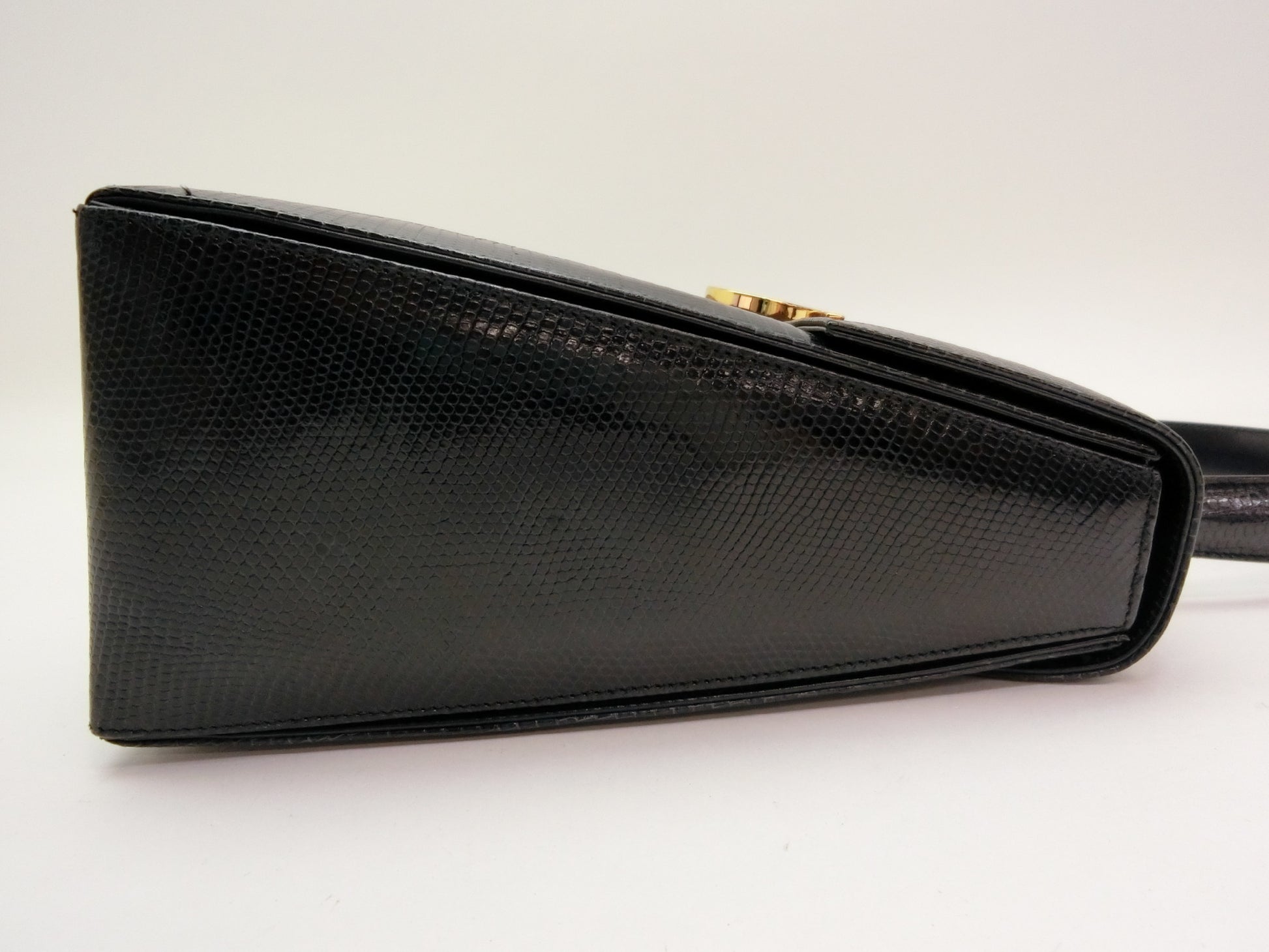 Salvatore Ferragamo Gancini Lizard 2-Way Handbag