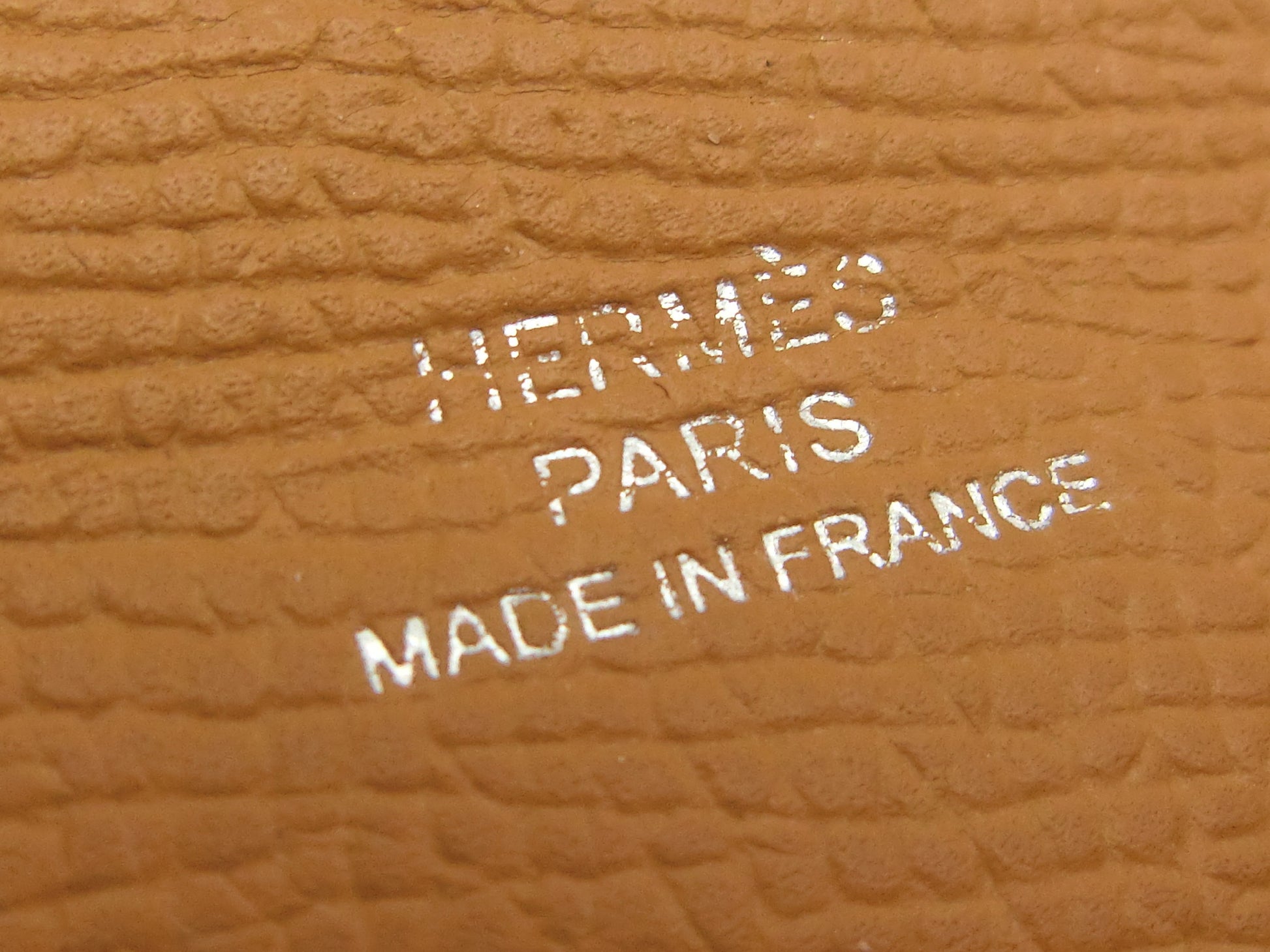 HERMES Calvi Two-tone Y Stamp Card Case, Pass Case, Business Card Case