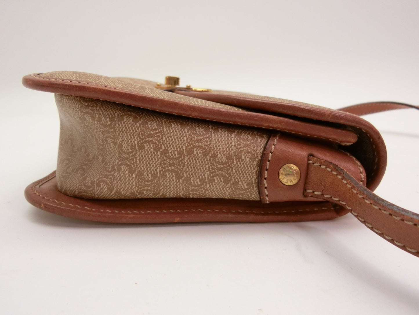 CELINE Macadam Turnlock Shoulder Bag