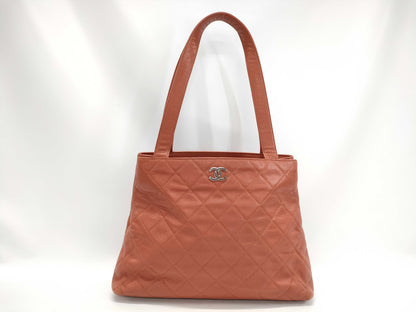 CHANEL CHANEL Matelasse Caviar Skin Tote Bag