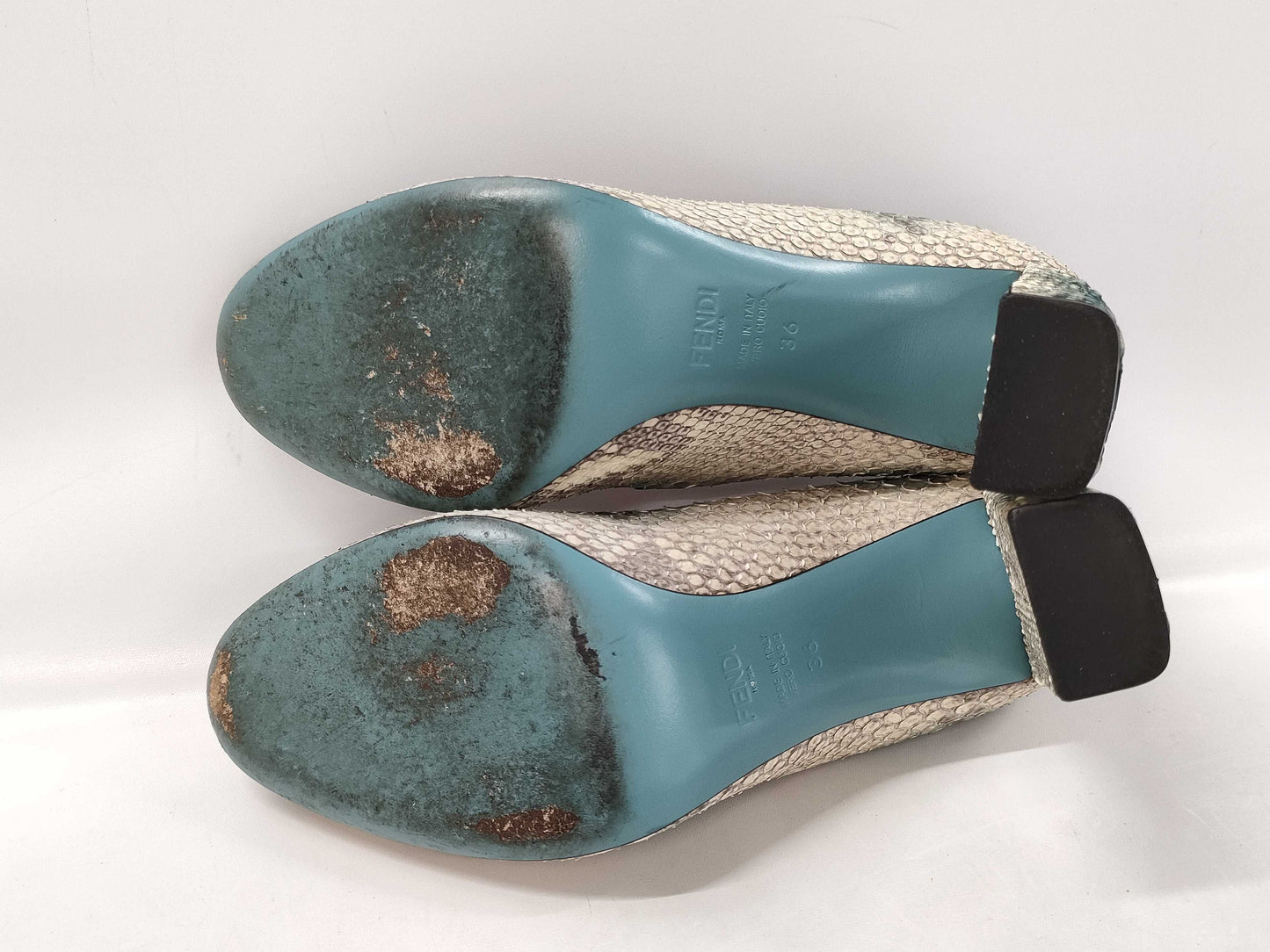 FENDI FENDI Pumps Python Leather Size 36 Pumps
