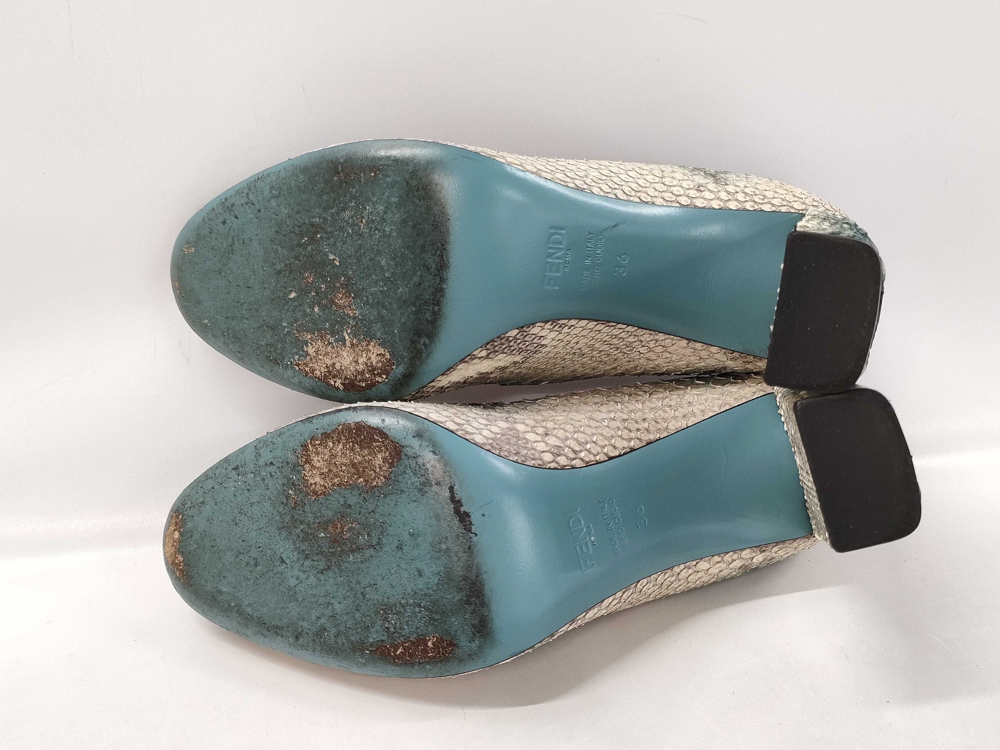 FENDI FENDI Pumps Python Leather Size 36 Pumps