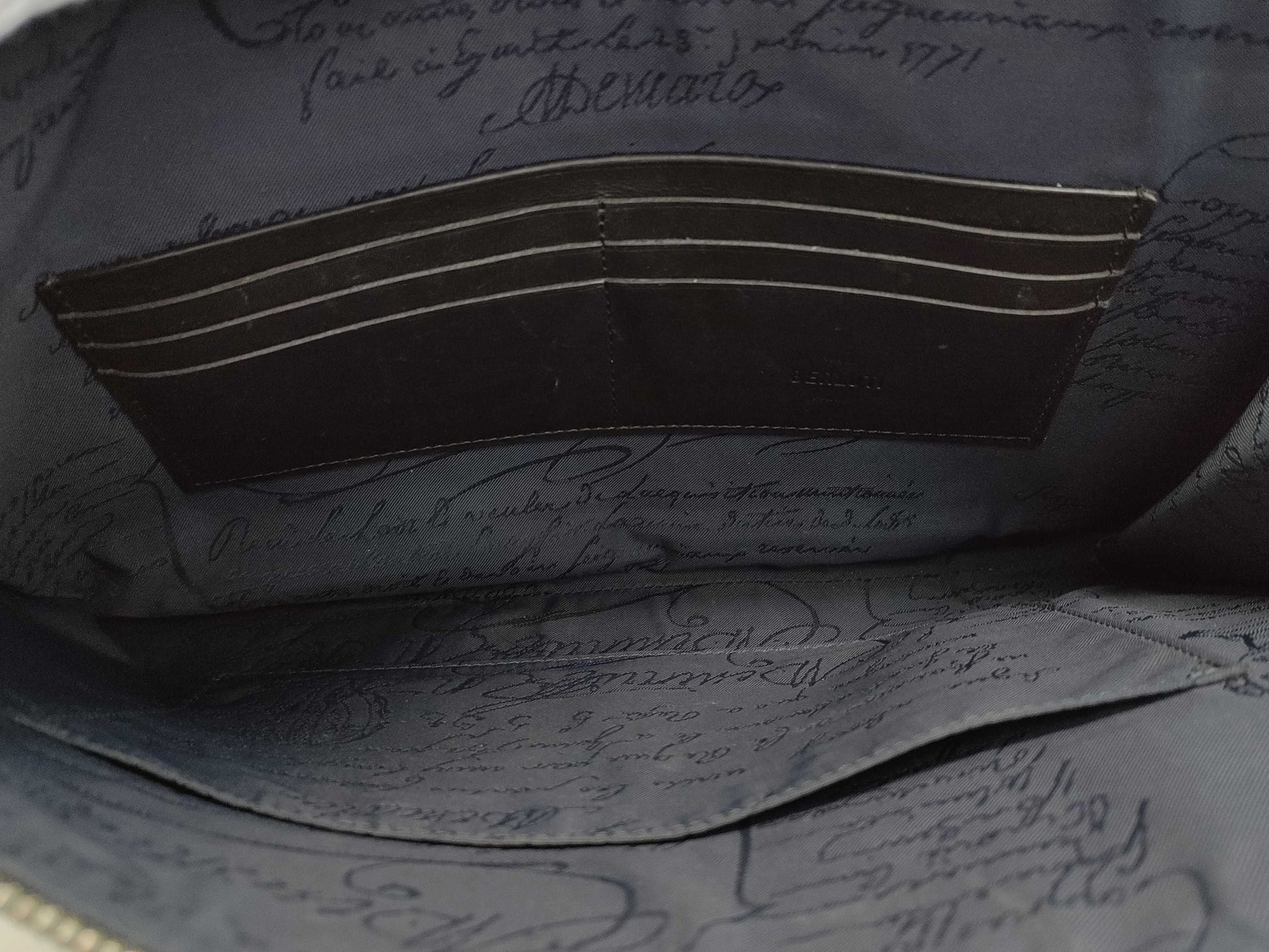 Berluti Calligraphy Clutch Bag