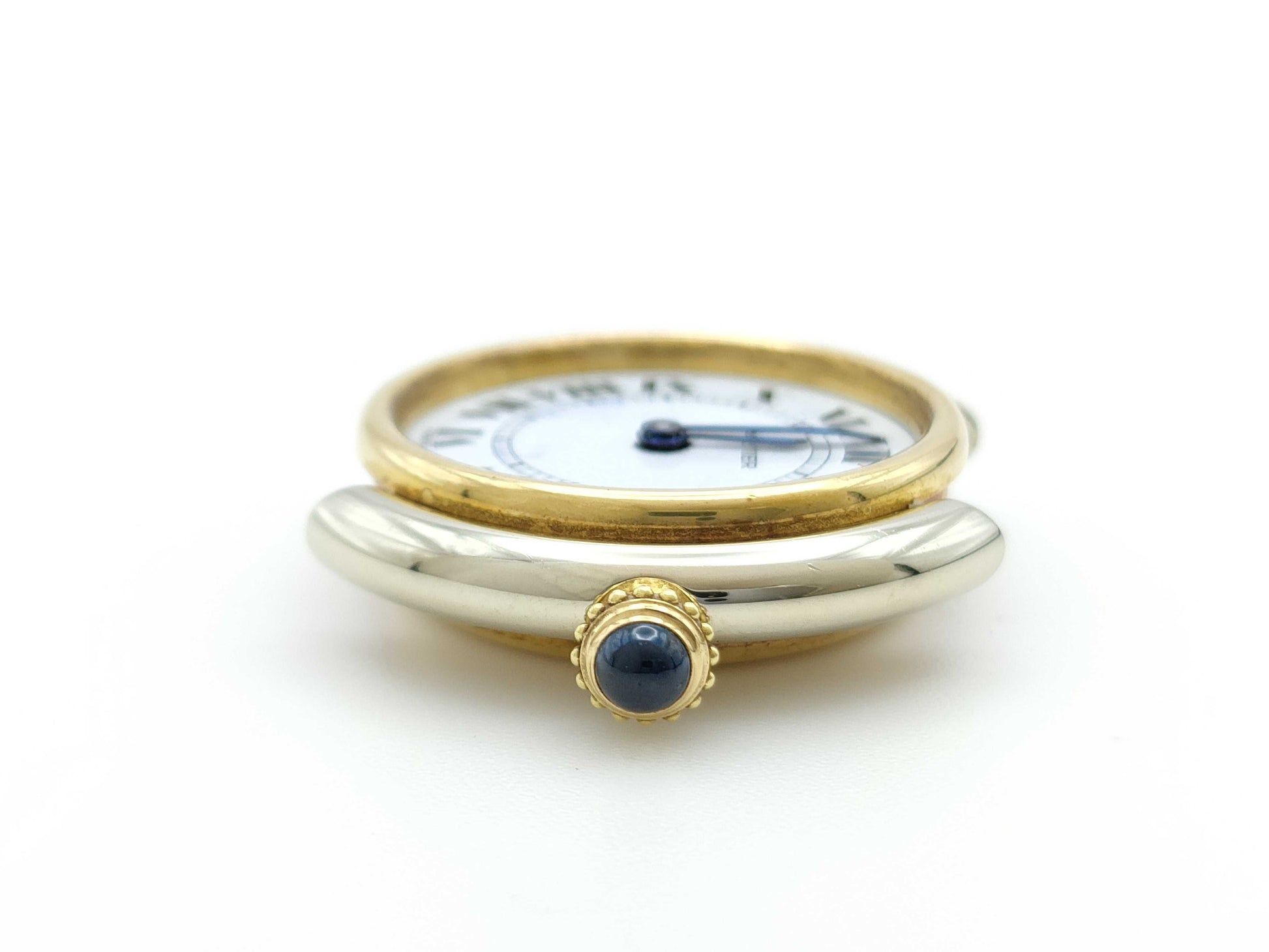 Cartier Vendôme Ellipse 671130135 PARIS Manual Winding K18WG×YG Women's Watch