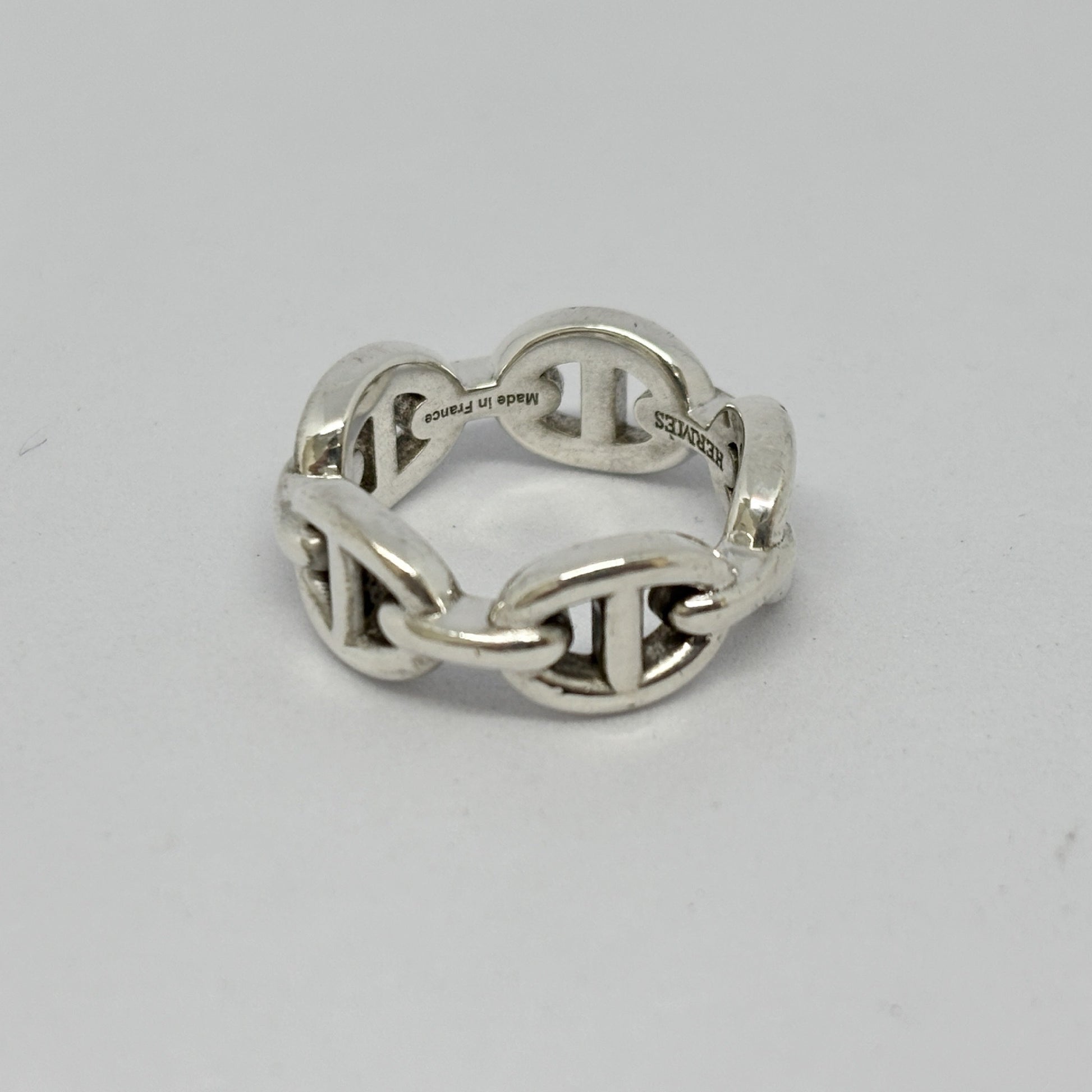 HERMES Hermes Ring Chaine d'Ancre Anchaîne 47 Ag925 Silver Ring