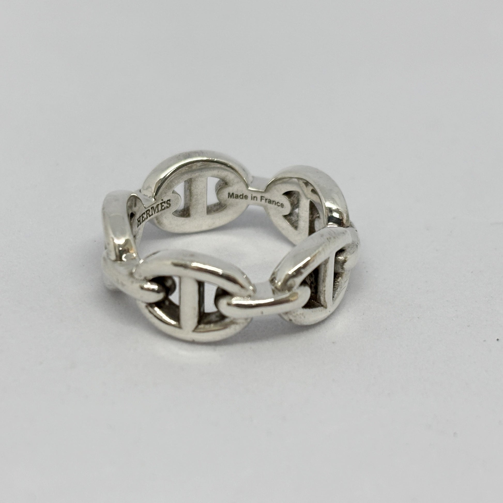 HERMES Hermes Ring Chaine d'Ancre Anchaîne 47 Ag925 Silver Ring