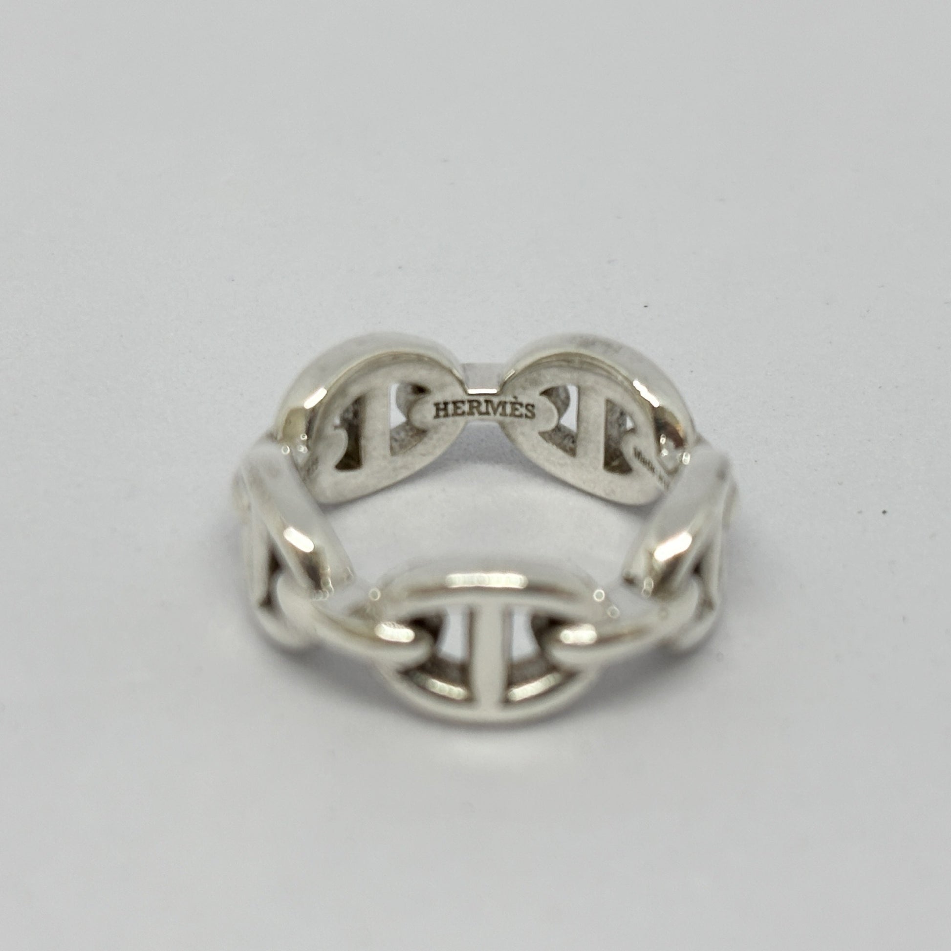HERMES Hermes Ring Chaine d'Ancre Anchaîne 47 Ag925 Silver Ring