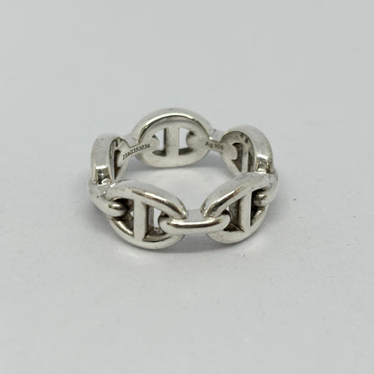HERMES Hermes Ring Chaine d'Ancre Anchaîne 47 Ag925 Silver Ring