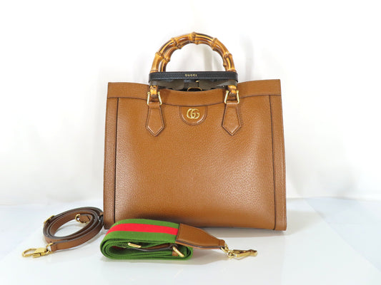 GUCCI Bamboo 678842 Bamboo 2-Way Bag Handbag