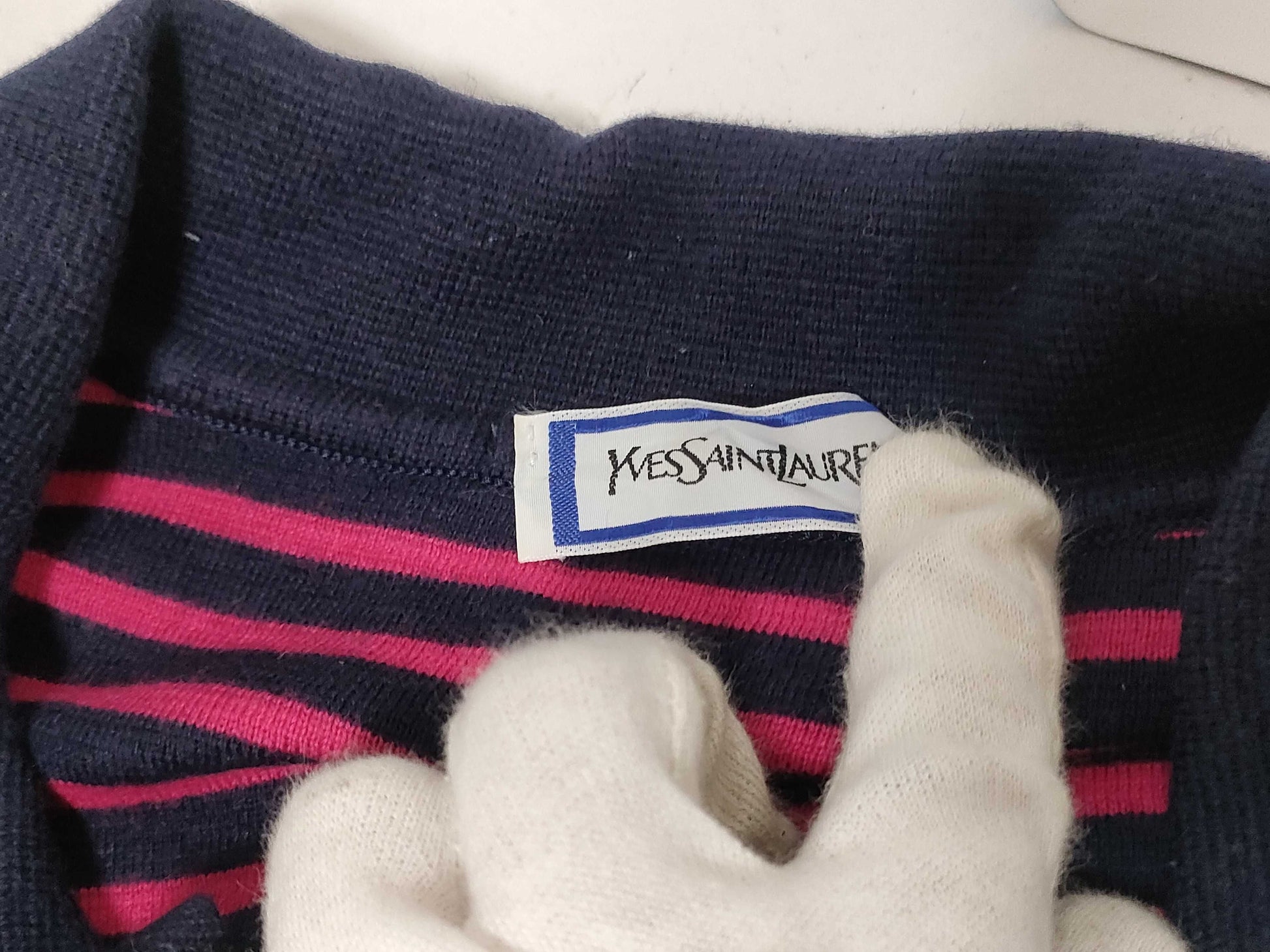 Yves Saint Laurent knit striped top