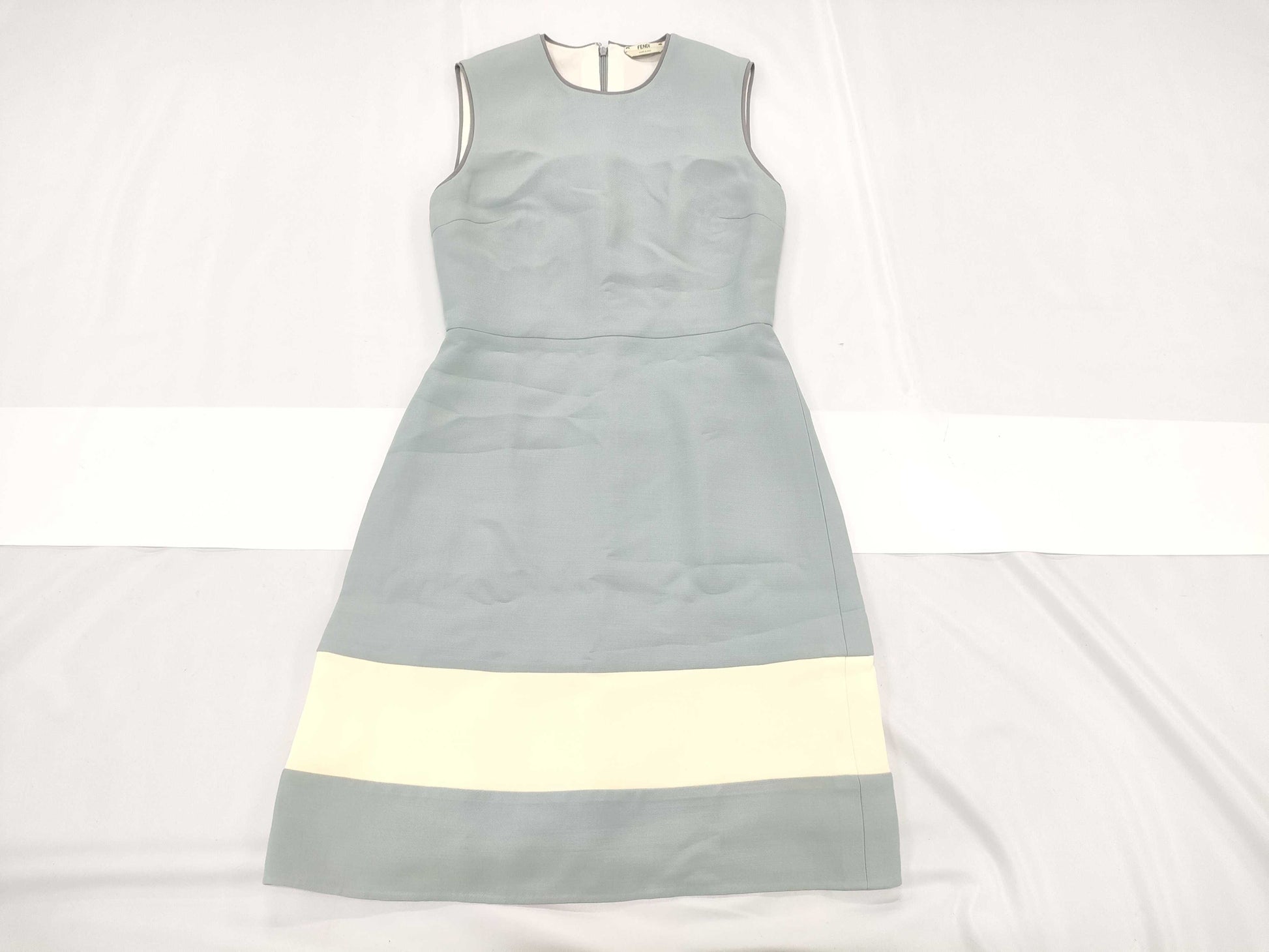 FENDI FENDI Current Tag Long Dress Two-tone Size 38 Dress